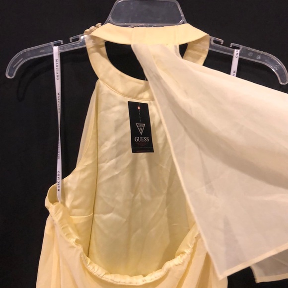 New Guess Marciano Halter sheer chiffon blouse Top S M - Picture 5 of 8